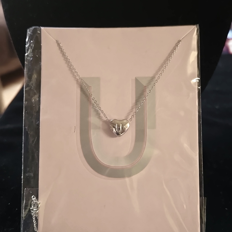Silvertone Nwt U Necklace